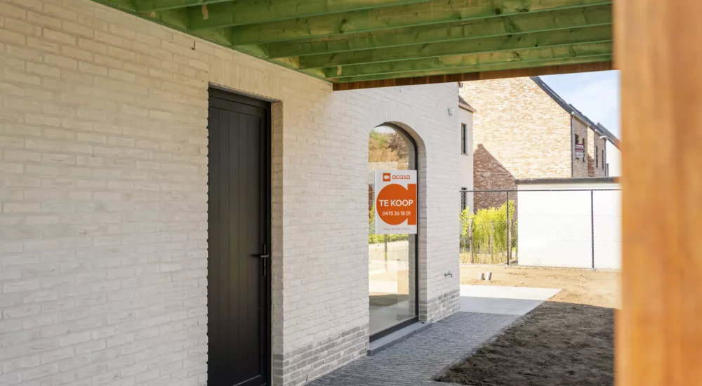 Afgewerkte nieuwbouwwoningen te Jabbeke